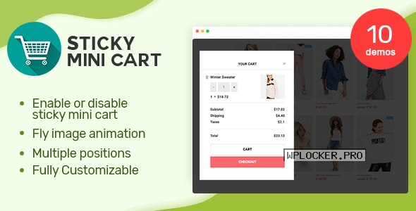 Sticky Mini Cart For WooCommerce v1.0.8