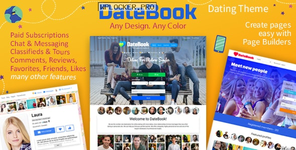 DateBook v4.5.9 – Dating WordPress Theme