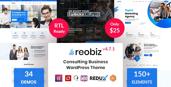 Reobiz v4.7.1 – Consulting Business WordPress Theme