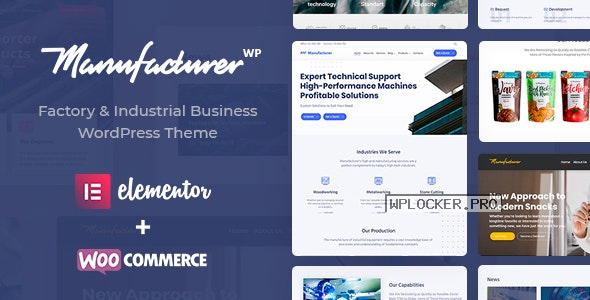 Manufacturer v1.3.5 – Factory and Industrial WordPress Theme