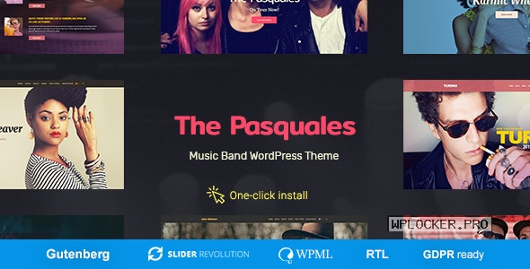 The Pasquales v1.0.5 – Music Band, DJ and Artist WP Theme