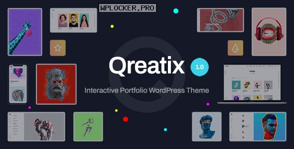 Qreatix v1.0 – Interactive Portfolio WordPress Theme
