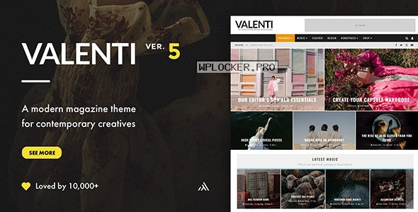 Valenti v5.6.3.5 – WordPress HD Review Magazine News Theme