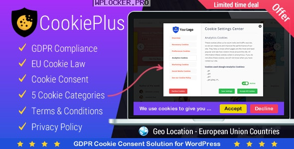 Cookie Plus v1.5.9 – GDPR Cookie Consent Solution