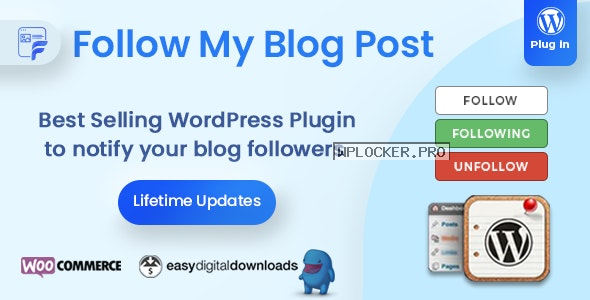 Follow My Blog Post v2.0.9 – WordPress / WooCommerce Plugin
