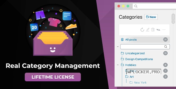 WordPress Real Category Management v4.0.8 – Content Management in Category Folders with WooCommerce Support