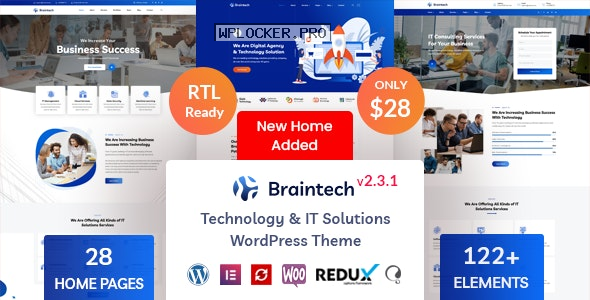 Braintech v2.3.1 – Technology & IT Solutions WordPress Theme