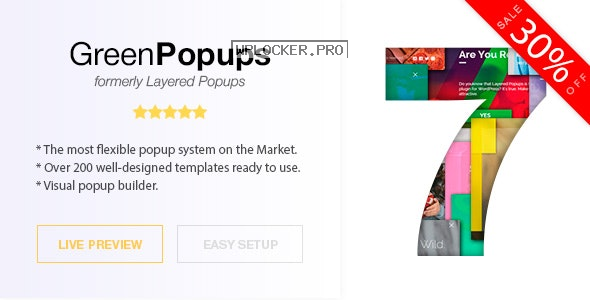 Green Popups (formerly Layered Popups) v7.3.2 – Popup Plugin for WordPress