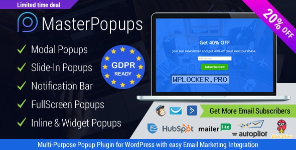 Master Popups v3.7.8 – Popup Plugin for Lead Generation