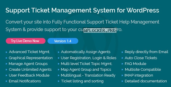 Support Ticket Management System for WordPress v1.4