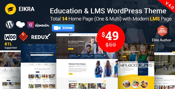 Eikra Education v4.4.1 – Education WordPress Theme