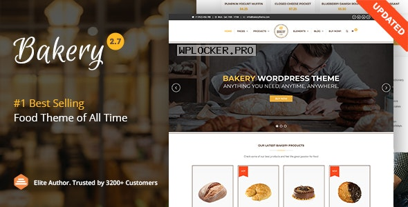 Bakery v2.7 – WordPress Cake & Food Theme