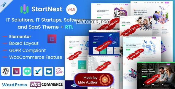 StartNext v4.5.0 – IT Startups WordPress Theme
