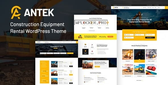 Antek v3.1 – Construction Equipment Rentals WordPress Theme