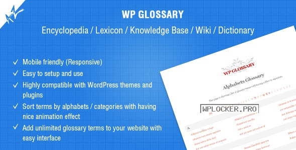 WP Glossary v2.5 – Encyclopedia, Lexicon, Knowledge Base