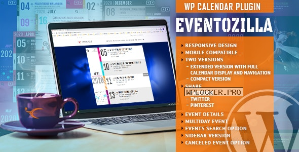 EventoZilla v1.5 – Event Calendar WordPress Plugin