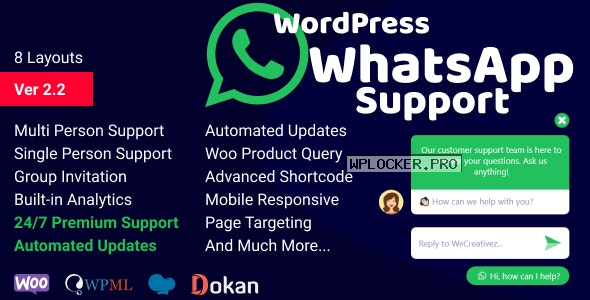 WordPress WhatsApp Support v2.2.0