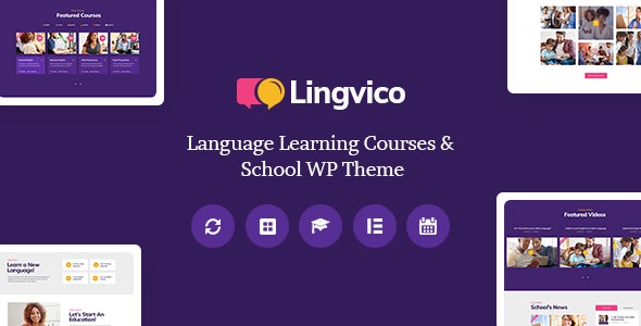 Lingvico v1.0.2 – Language Center & Training Courses WordPress Theme
