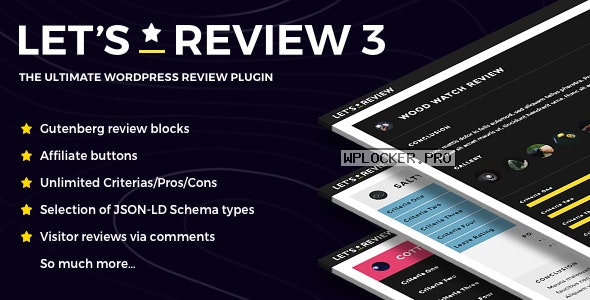 Let’s Review v3.4.0 – WordPress Plugin With Affiliate Options