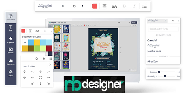 Nbdesigner Pro v2.8.1 – Online Woocommerce Products Designer Plugin