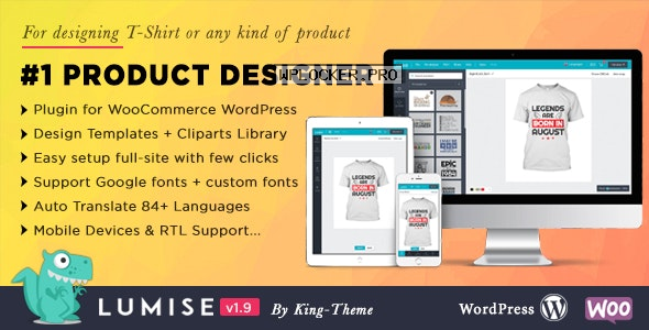 Lumise Product Designer v1.9.9 – WooCommerce WordPress