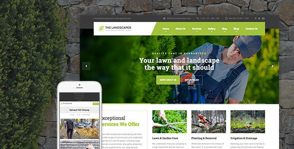 The Landscaper v1.8.3 – Lawn & Landscaping WP Theme