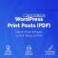 WordPress Print Posts & Pages (PDF) v1.5.6