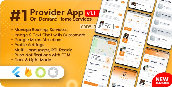 Service Provider App for On-Demand Home Services Complete Solution v1.1.6