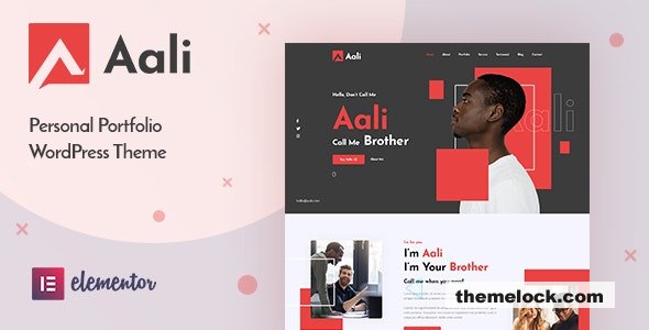 Aali v1.0 – Personal Portfolio WordPress Theme