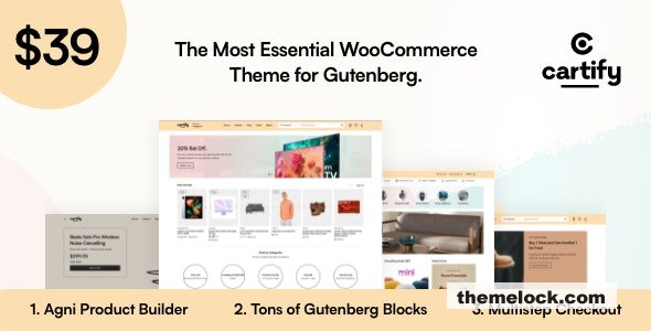 Cartify v1.1.1 – WooCommerce Gutenberg WordPress Theme