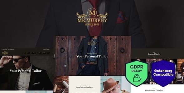 Mr. Murphy v1.2.5 – Custom Dress Tailoring Clothing WordPress Theme