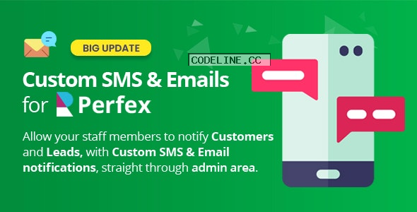 Custom SMS & Email Notifications for Perfex CRM v2.3.0