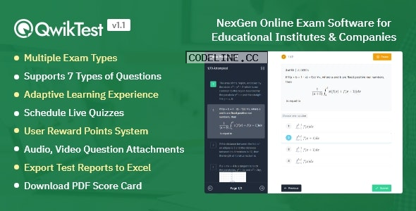 QwikTest v1.1.0 – NexGen Online Exam Software
