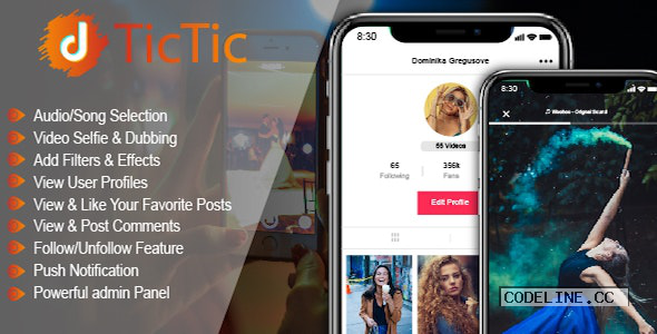 TicTic v3.0.0 – Android media app for creating and sharing short videos