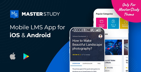 MasterStudy LMS Mobile App v1.3.0 – Flutter iOS & Android