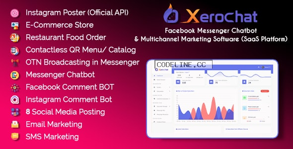 XeroChat v7.1 – Facebook Chatbot, eCommerce & Social Media Management Tool (SaaS)