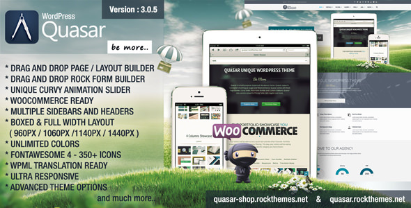 Quasar v4.7 – WordPress Theme with Animation Builder