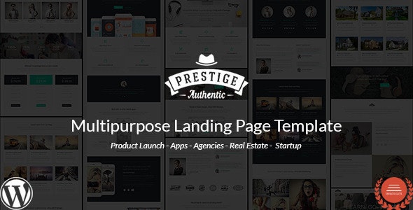 Prestige v1.3.6.1 – Multi Purpose WordPress Landing Pages