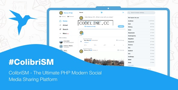 ColibriSM v1.2.1 – The Ultimate PHP Modern Social Media Sharing Platform