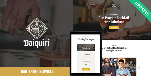 Daiquiri v1.1.3 – Bartender Services & Catering Theme