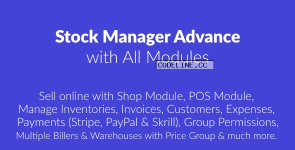 Stock Manager Advance with All Modules v3.4.47