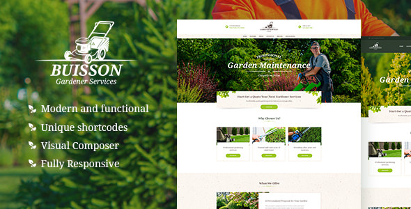 Buisson v1.1.4 – Gardening WordPress Theme