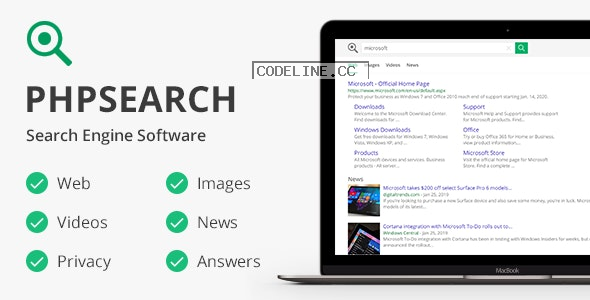 phpSearch v5.2.0 – Search Engine Platform