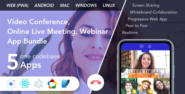Teammeet v1.11.1 – Video Conference, Online Live Meeting, Webinar App Bundle (Web, Android & Desktop)