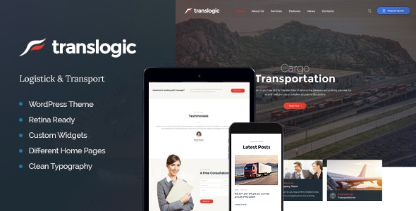 Translogic v1.2.4 – Logistics & Shipment Transportation WordPress Theme