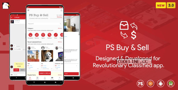PS BuySell v3.0 – ( Olx, Mercari, Offerup, Carousell, Buy Sell ) Clone Classified App