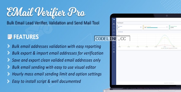 Email Verifier Pro v2.9 – Bulk Email Addresses Validation, Mail Sender & Email Lead Management Tool