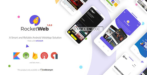 RocketWeb v1.3.7 – Configurable Android WebView App Template