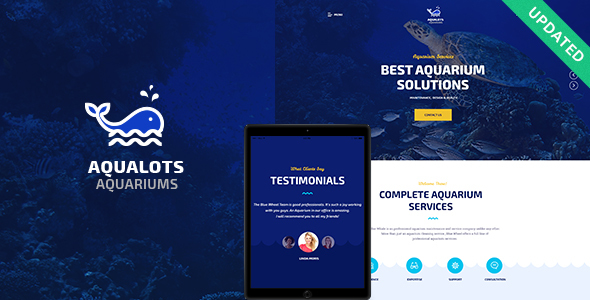 Aqualots v1.1.3.1 – Aquarium Services WordPress Theme