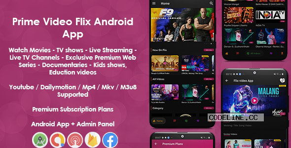 Prime Video Flix App v8.1 – Movies – Shows – Live Streaming – TV – Web Series – Premium Subscription Plan